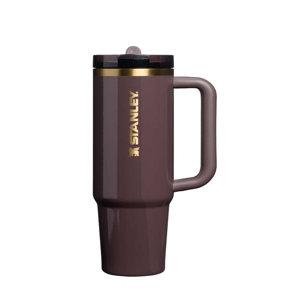 STANLEY 防漏吸管隨手杯 0.88L / 光澤無花果