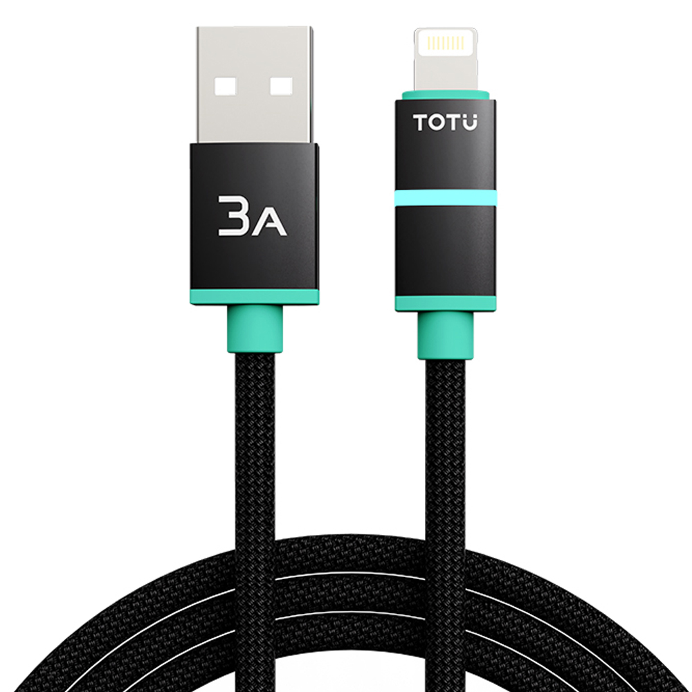 TOTU LED Lightning Fast Charging Braided Cable