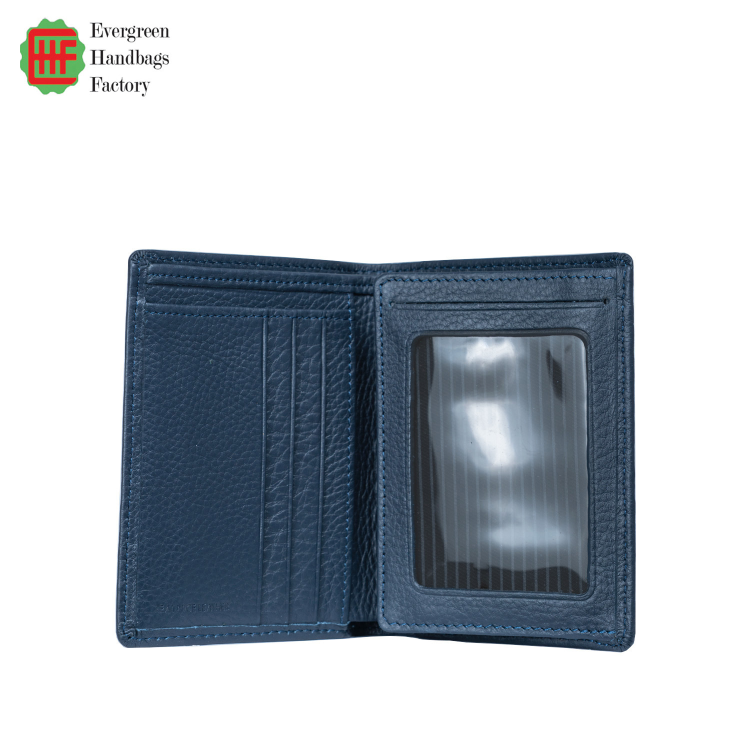 Pebble Cow Leather Trifold Wallet