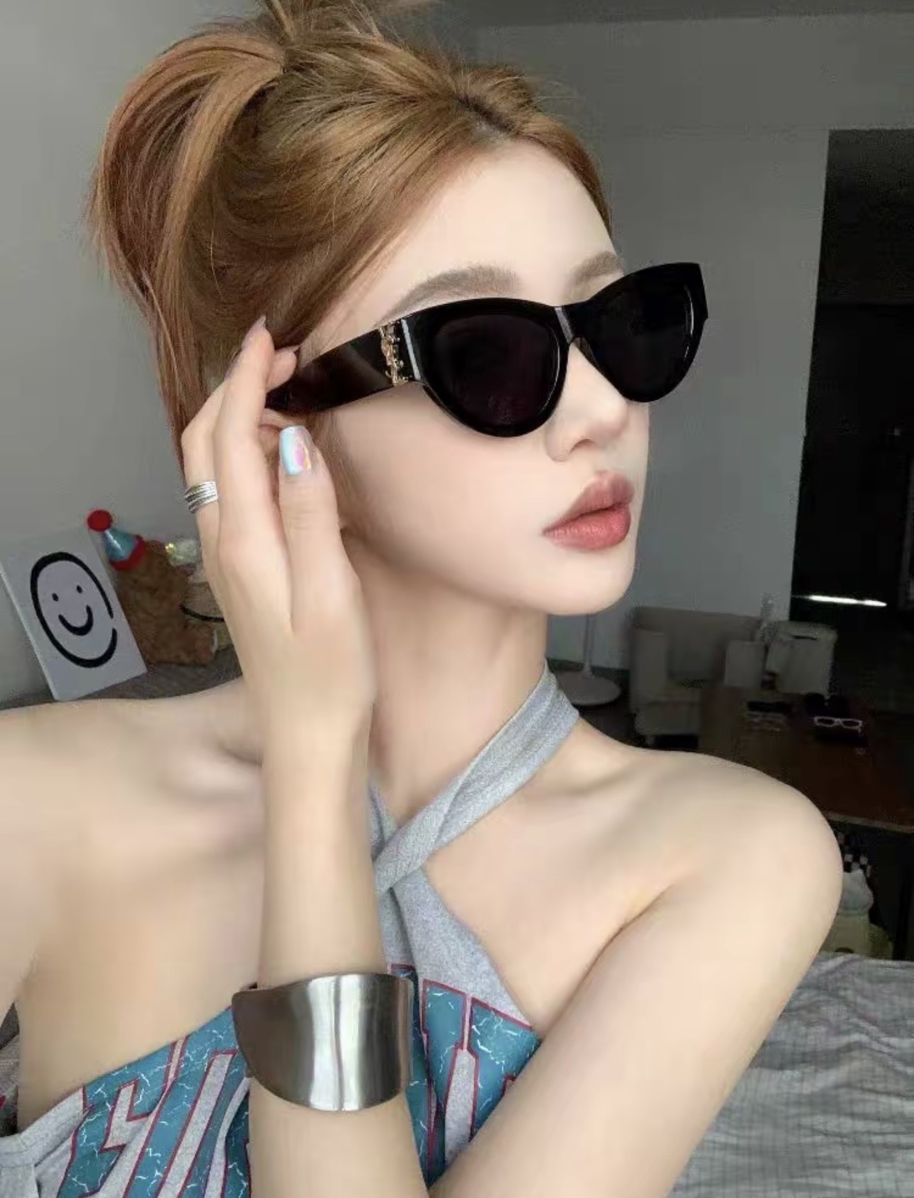 KTQ STORE ‧ Rosé SAINT LAURENT YSL LOGO logo SLM94001