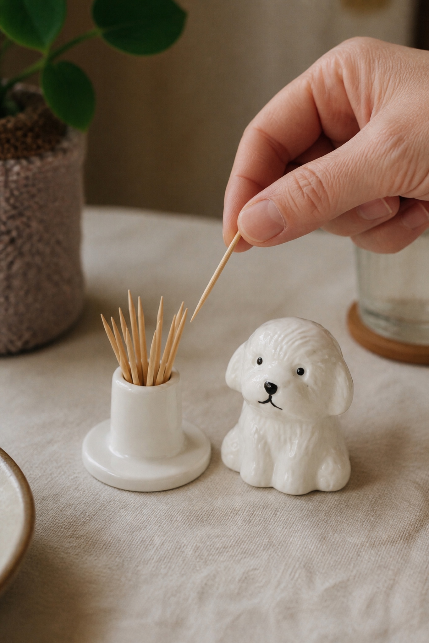 Bichon 比熊狗狗牙籤筒