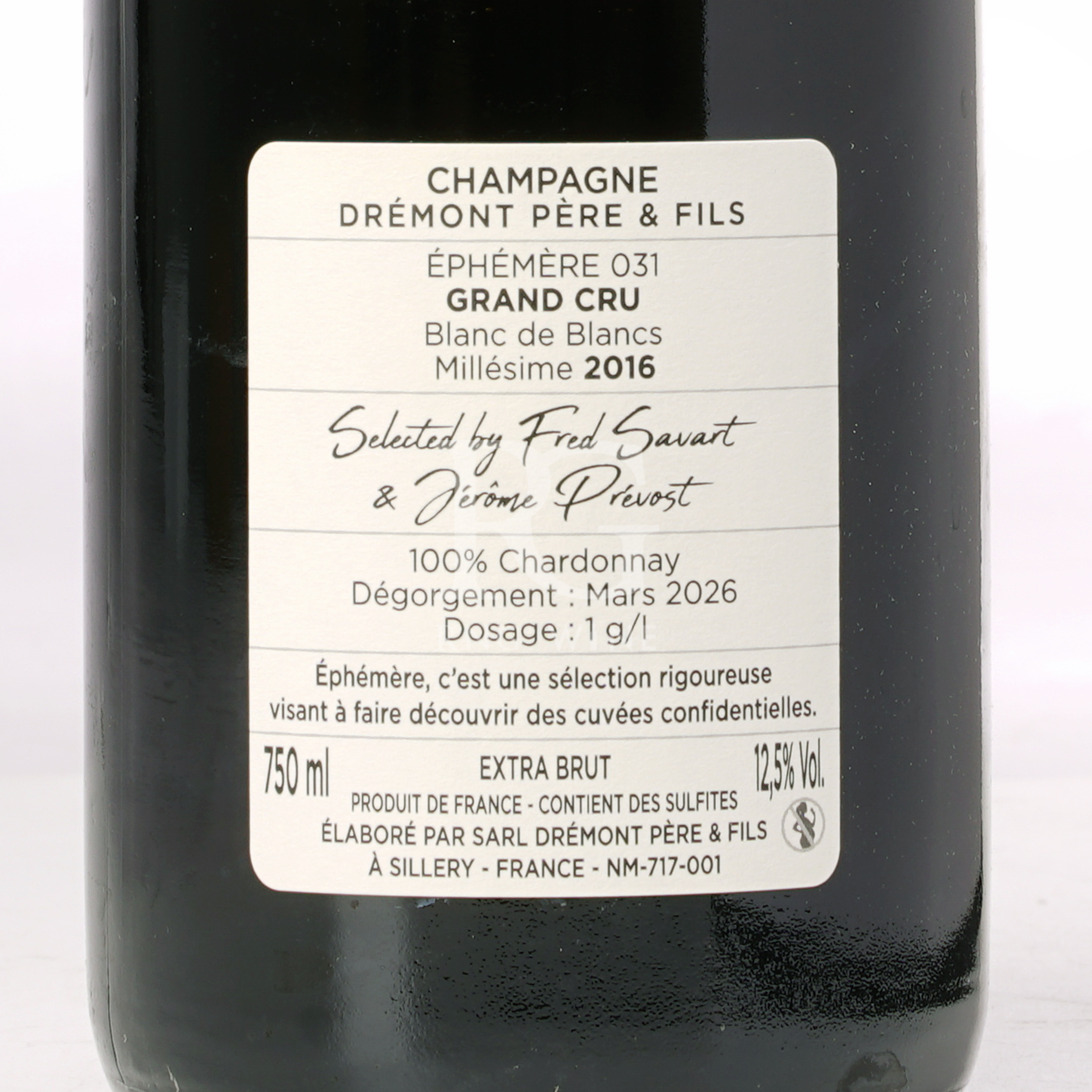 Prevost x Savart Ephemere 031 Blanc de Blancs 2016