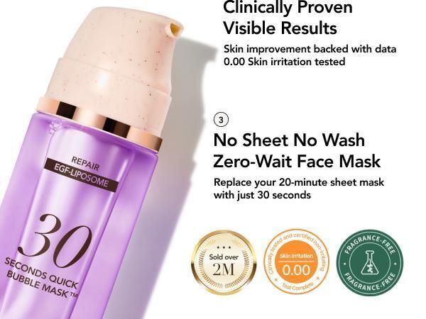 MENOKIN - 30 Seconds Bubble Mask Repair EGF-Liposome 95ml (Parallel Import)