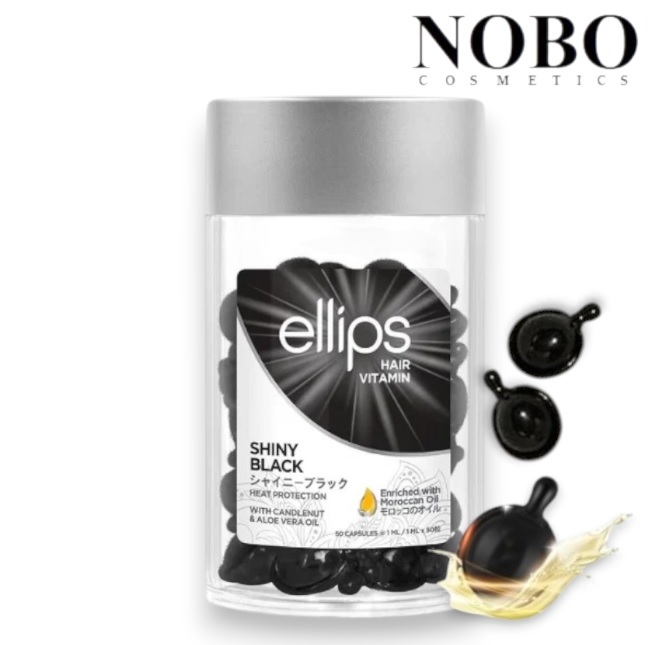 ellips - Hair Vitamin #Shiny Black 50 Capsules (Parallel Import)
