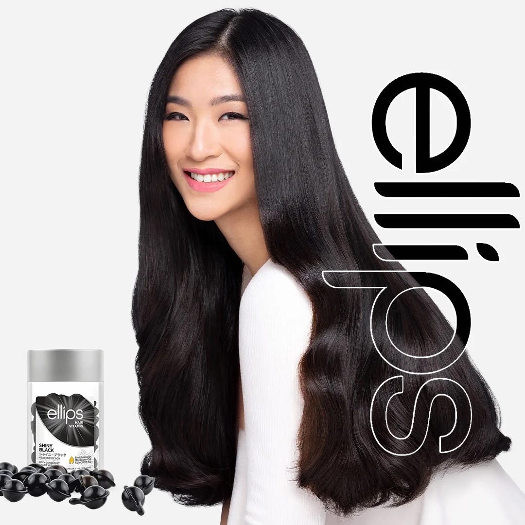 ellips - Hair Vitamin #Shiny Black 50 Capsules (Parallel Import)