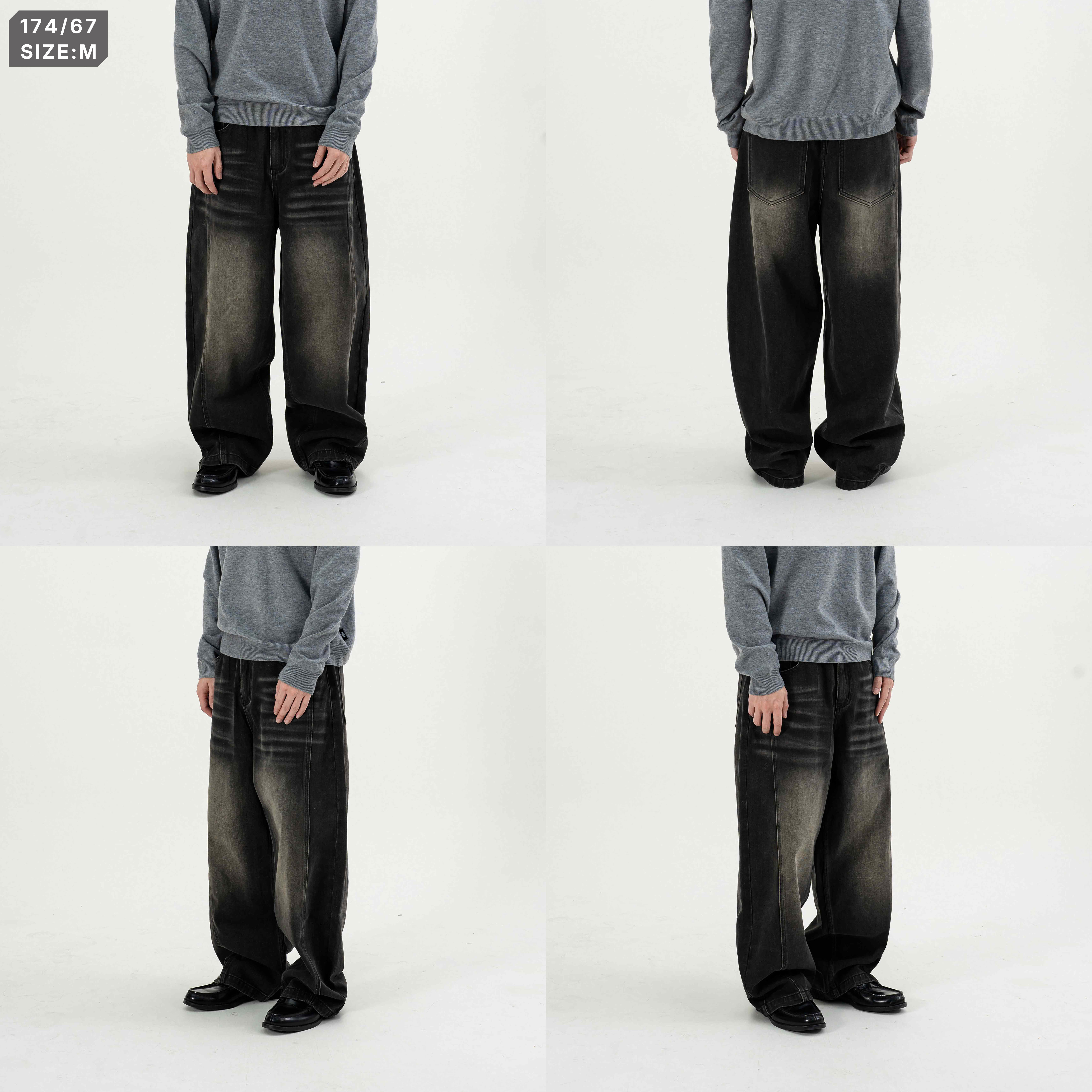 Tailored Curved Jeans 剪裁 彎刀 牛仔褲 [K136]