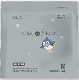 VQ64 Sanapu Bio 中童降溫口罩 (一包25個) -灰色