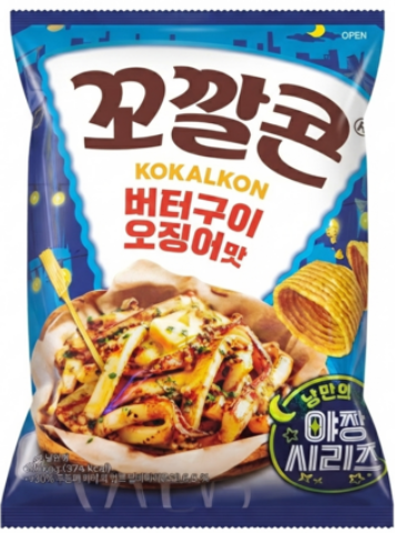 VQ76 韓國樂天粟米脆角(牛油烤魷魚味) 67g**到期日約:2027/02