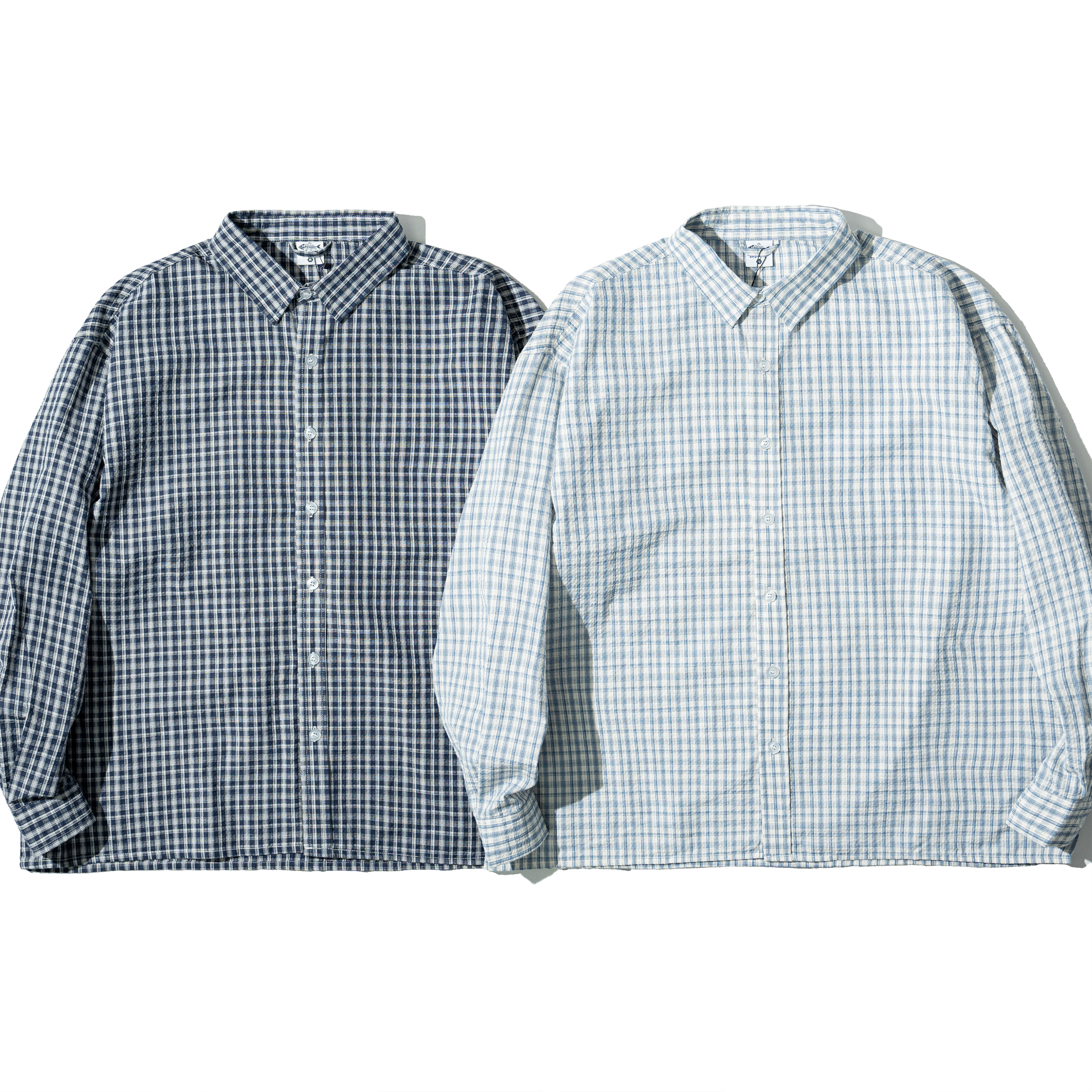 AGILITY Boxy Fit Seersucker LS Shirt 寬短 泡泡紗 長袖襯衫 [SH-N08]