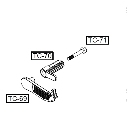 Tyrant Tactical Enhanced Slide Stop w/ Hop-Up Adjustment  (Fits Trinity / Trinity-X)