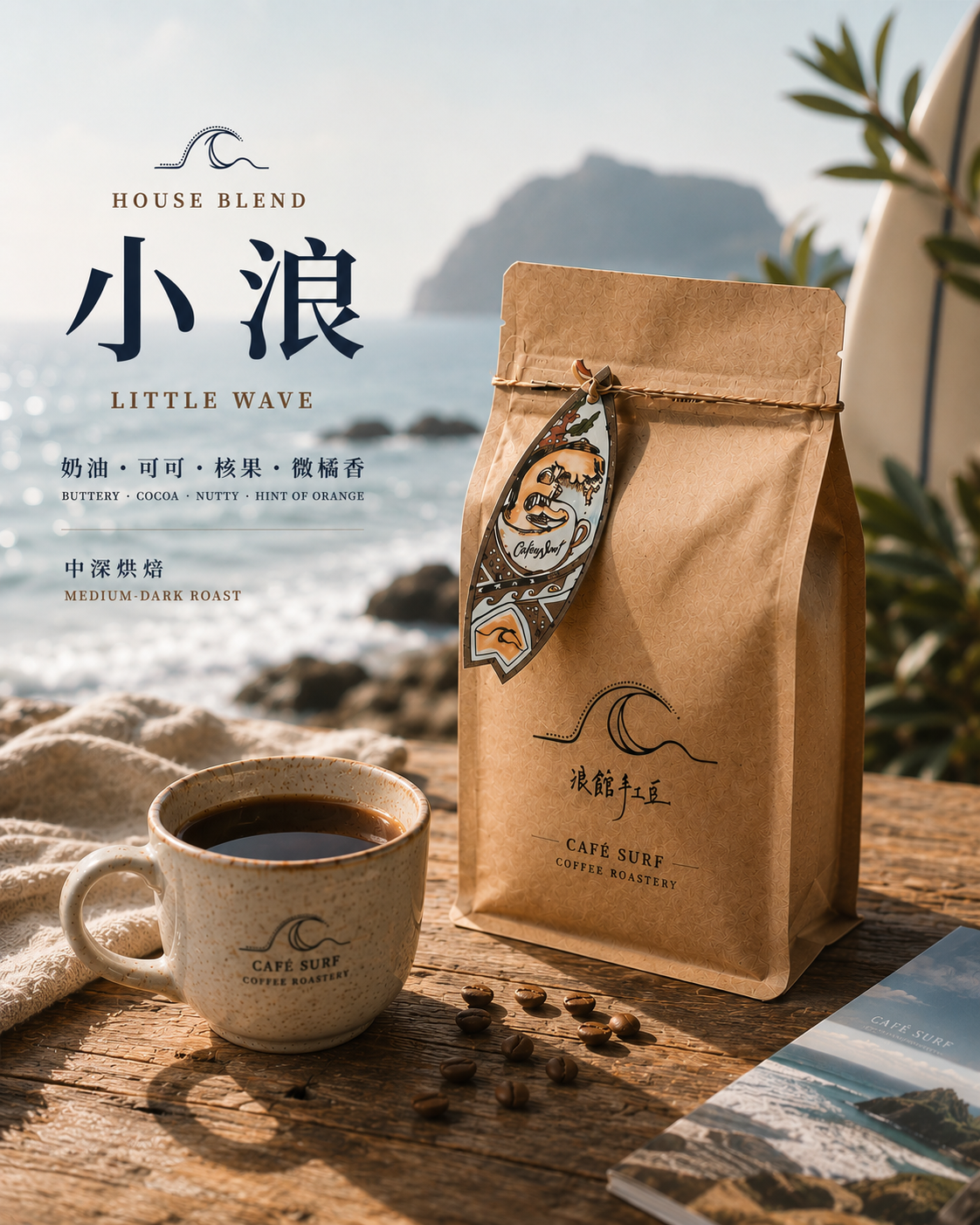 小浪｜中深烘焙義式配方豆｜453g