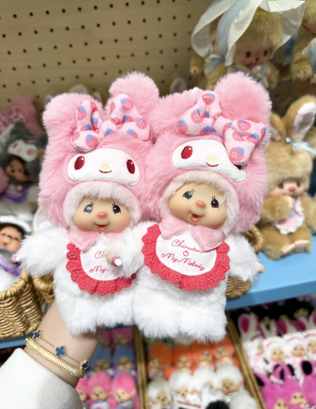 〈 萌度超標🍼〉Monchhichi x Sanrio 蒙奇奇三麗鷗聯名款 酷洛米 美樂蒂