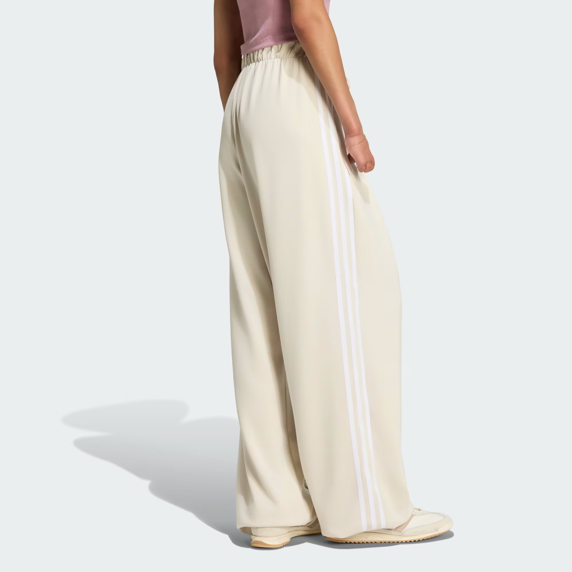 預購┃adidas ORIGINALS JENNIE 皺摺褲 抽繩寬褲 米色 燕麥色 長褲 金珍妮