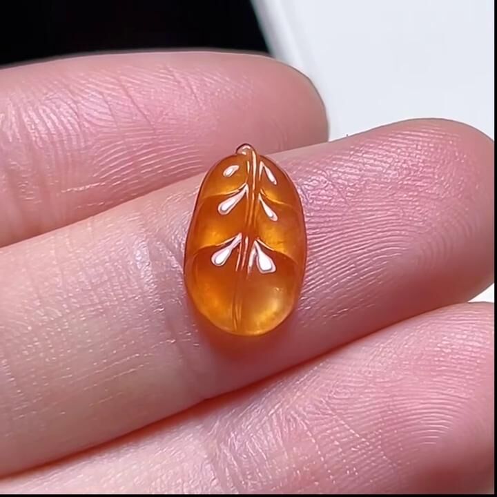 翡翠葉子,天然翡翠A玉, 緬甸玉, Jade, Jadeite