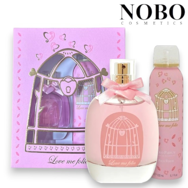 Dina Cosmetics - Love Me Folie Women's Perfume Gift Set (100ml + 150ml Body Spray) (Parallel Import)