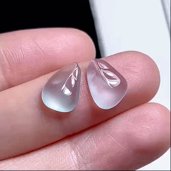 86363 翡翠葉一對