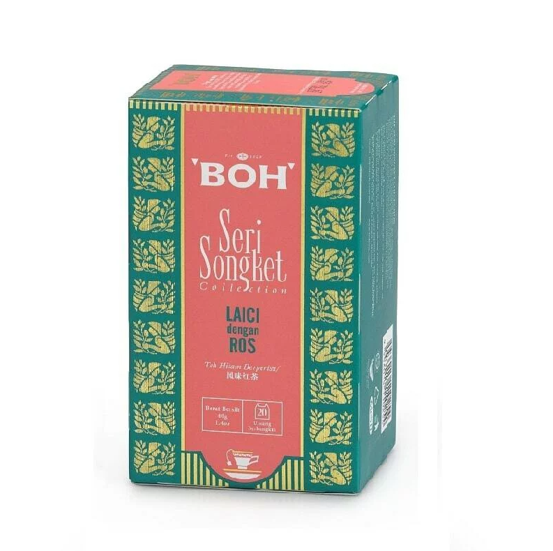 BOH 荔枝玫瑰茶 20包/2g