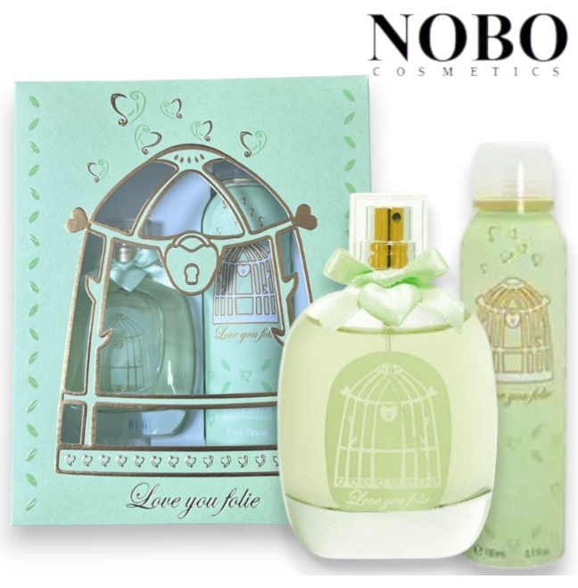 Dina Cosmetics - Love You Folie Women's Perfume Gift Set [100ml + 150ml Body Spray](Parallel Import)