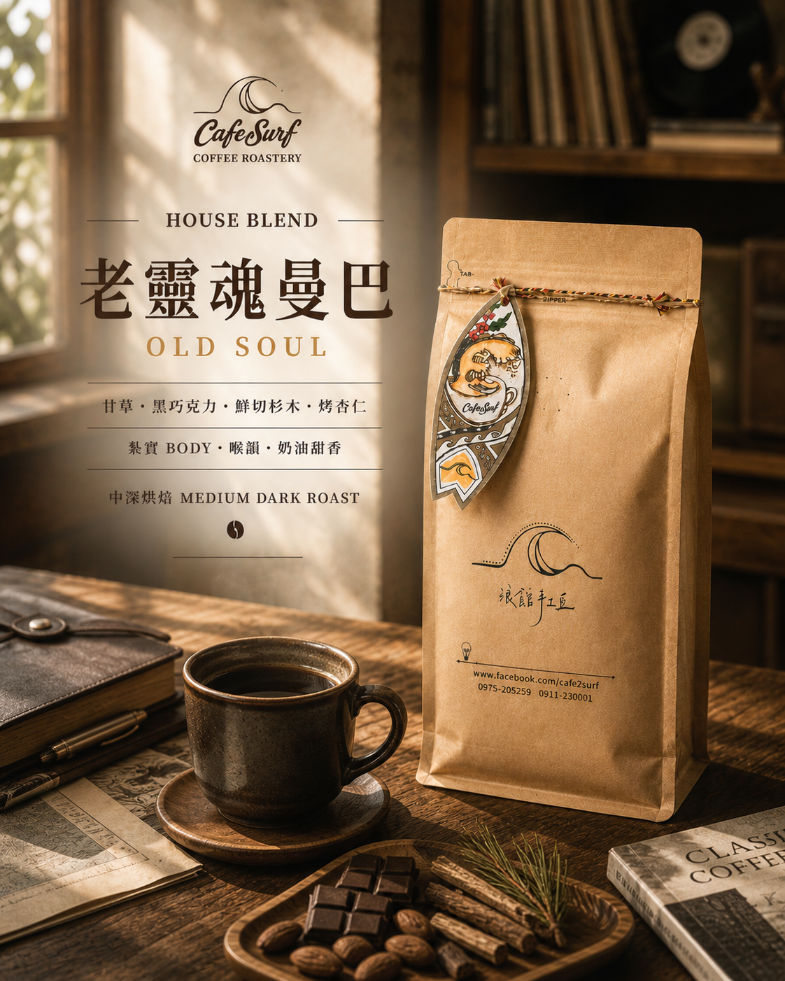 老靈魂曼巴｜中深烘焙配方豆｜453g
