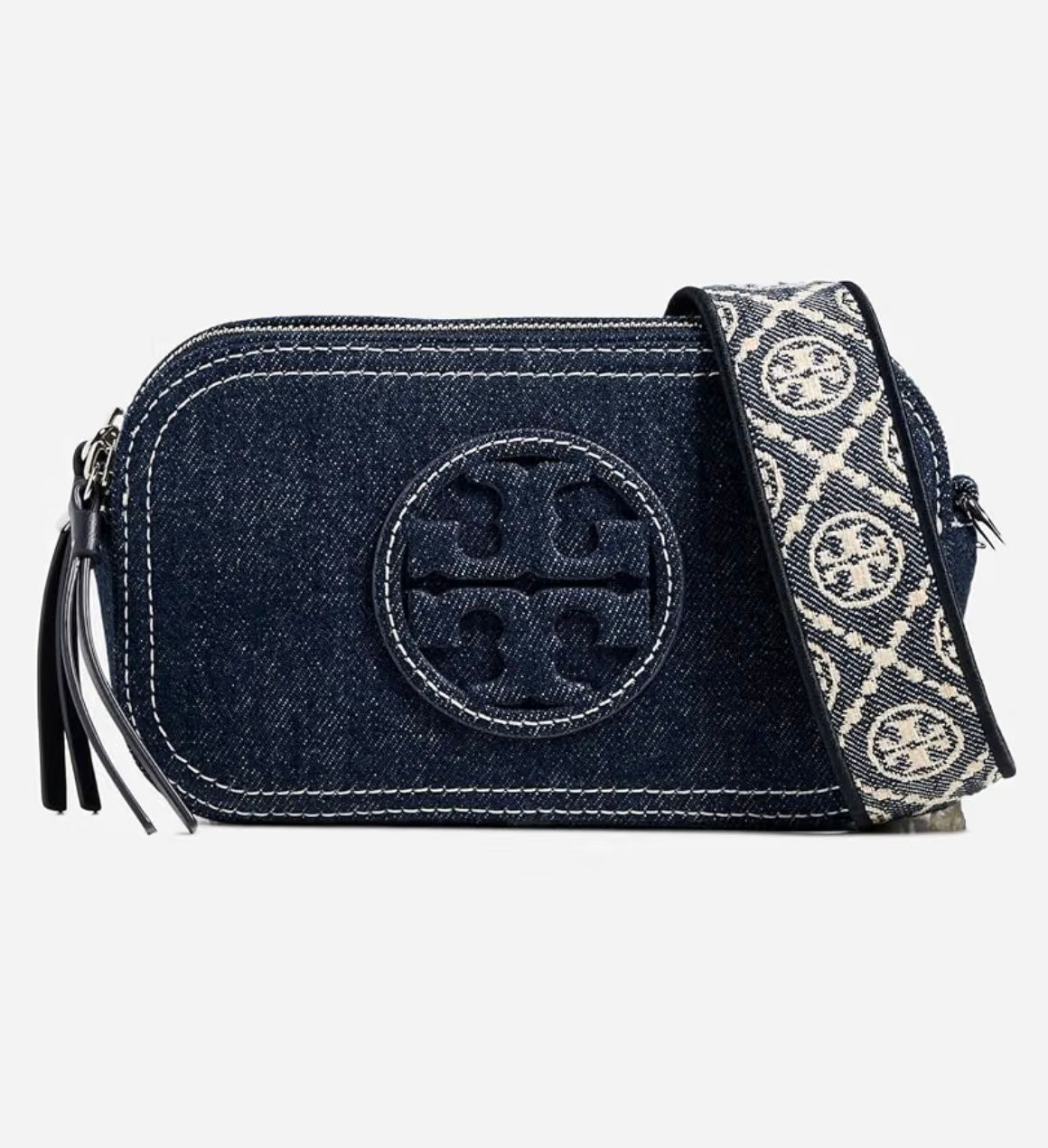 【預購】K090107 Tory Burch 牛仔布相機包