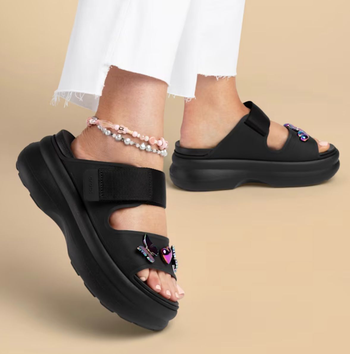 【預購】K090108 Crocs Soho Two Strap Sandal 厚底雙帶涼鞋