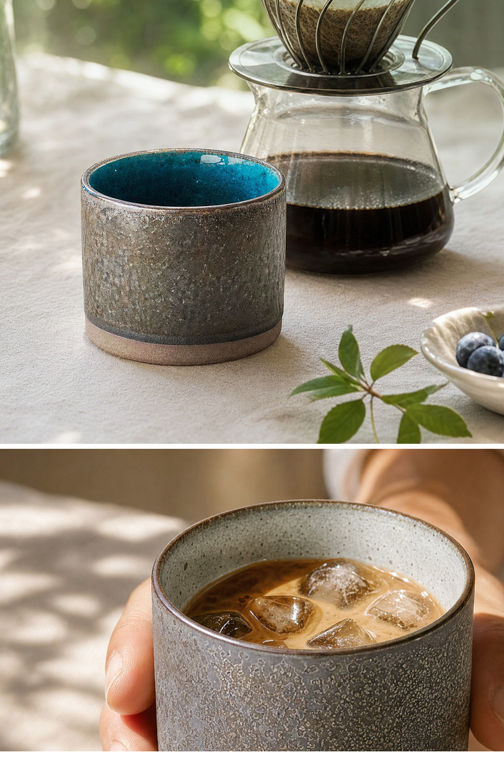 黑陶原色 星徑風 美濃燒杯