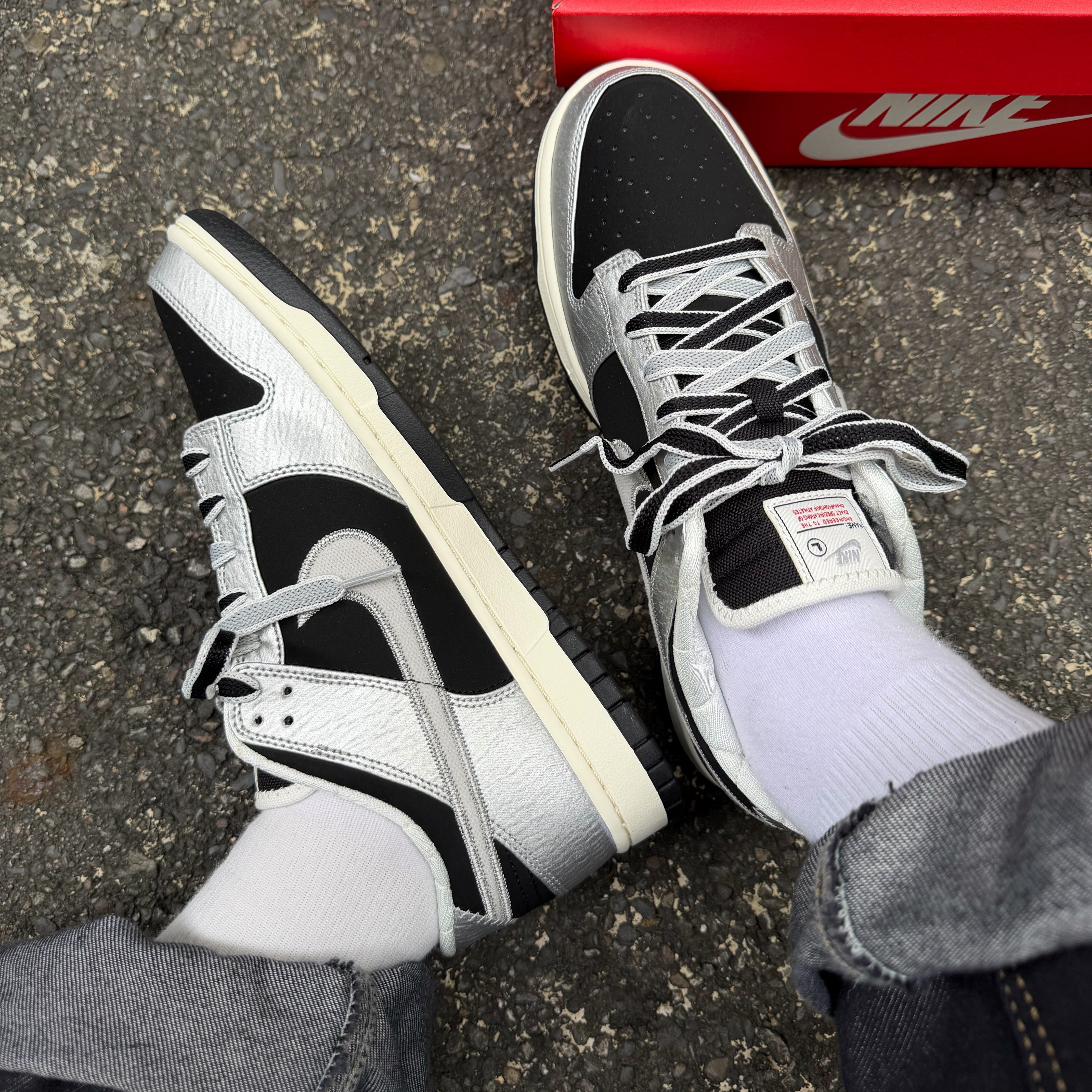 【官網限定】Nike Dunk Low Retro ''Metallic Silver Black'' 金屬銀黑 IM4413-001 IX