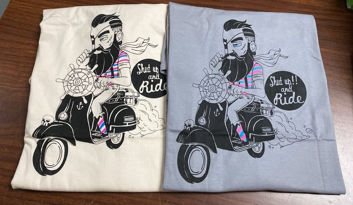 現貨 泰國 電單車型男 T-Shirts 清貨價貨品，不設退換 (T269 LB444)