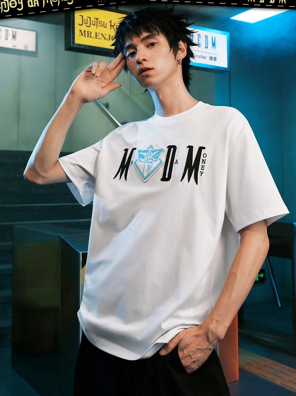 MEDM x 咒術迴戰 人物ICON 魔鬼氈刺繡貼布 短袖T