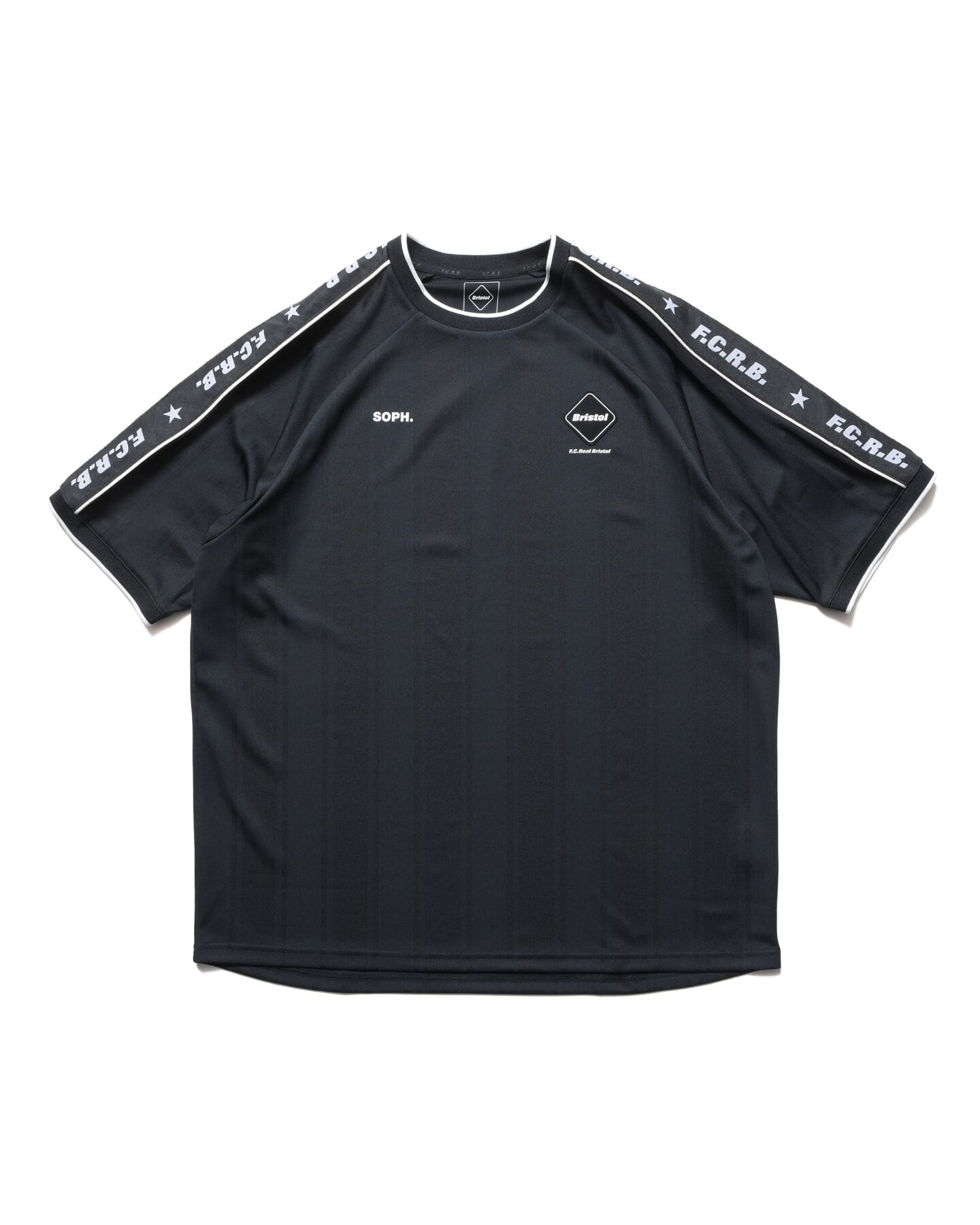 FCRB Shadow Weave Stripe SS Tee - Black | 262010