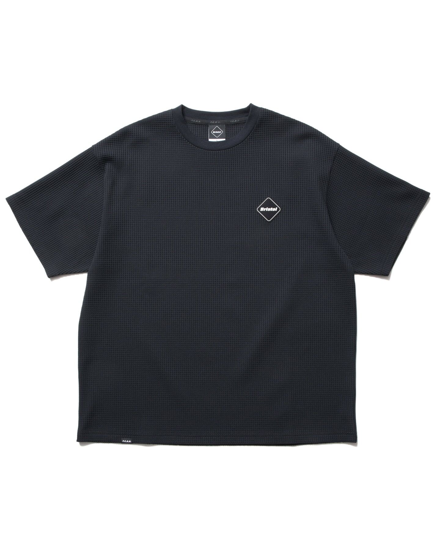 FCRB Tech Waffle Lounge SS Top - Black | 262082