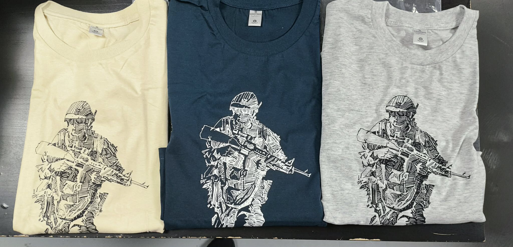 現貨 泰國 軍人圖案 T-Shirts 清貨價貨品，不設退換 (T269 LB446)
