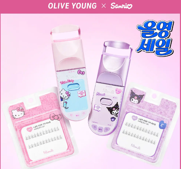 🇰🇷 韓國 Fillimilli × Sario 聯名 加熱睫毛夾 加贈12簇假睫毛