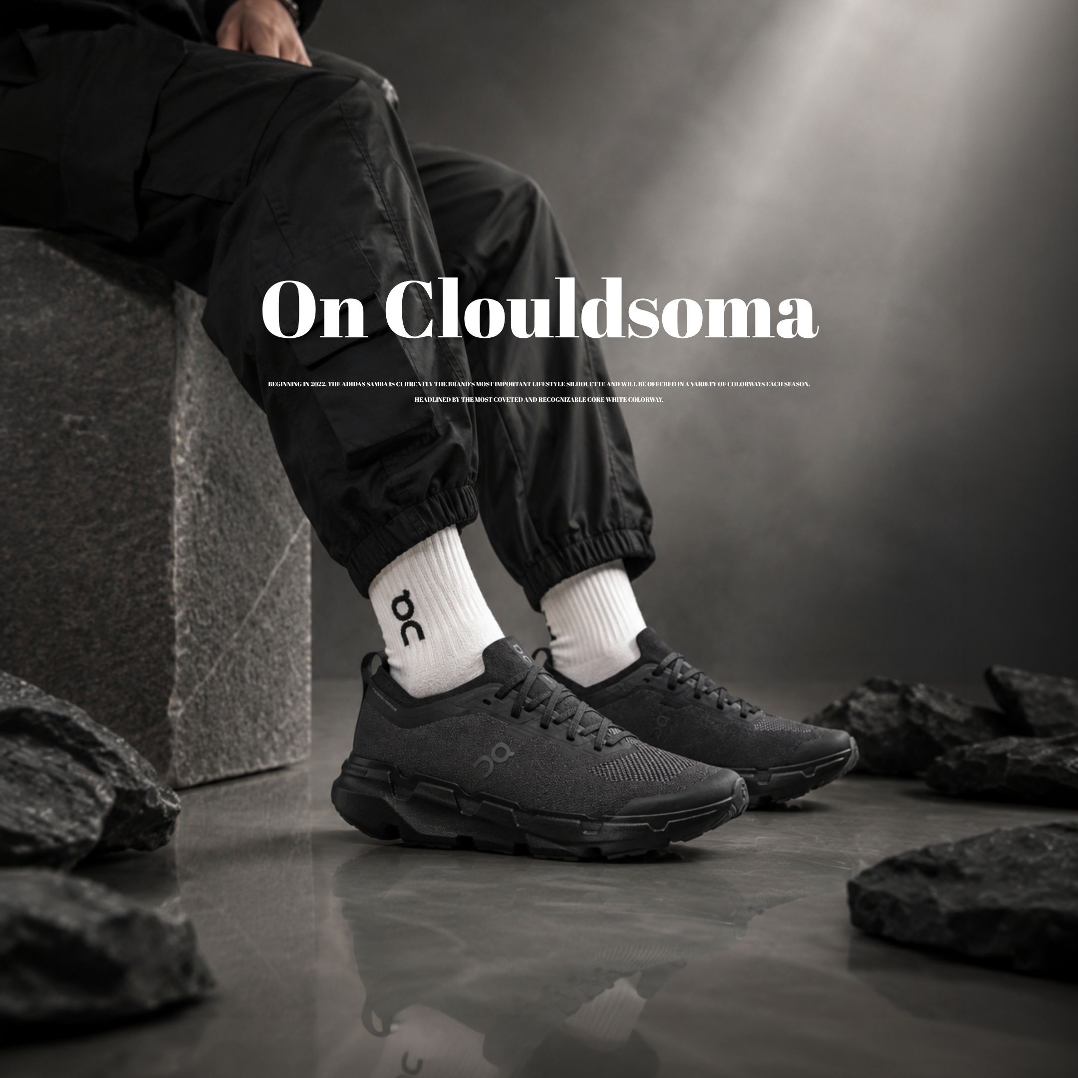 NICEDAY 代購 On Clouldsoma 黑 黑魂 黑色 全黑 越野 跑鞋 慢跑 機能 運動 3MF30651043