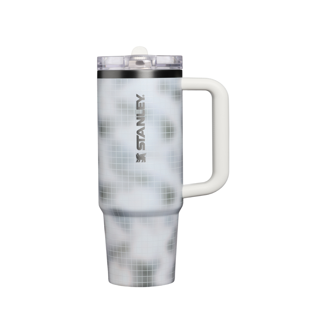 STANLEY 防漏吸管隨手杯 0.88L / 霜格白