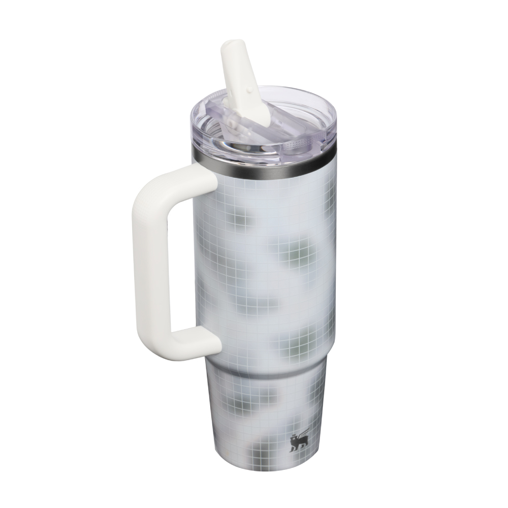 STANLEY 防漏吸管隨手杯 0.88L / 霜格白