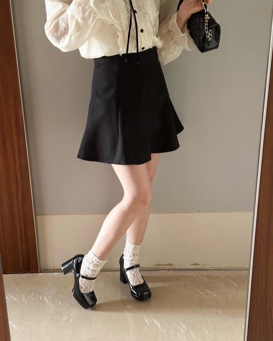 甜美優雅純色透肌蕾絲襪-柔美杏