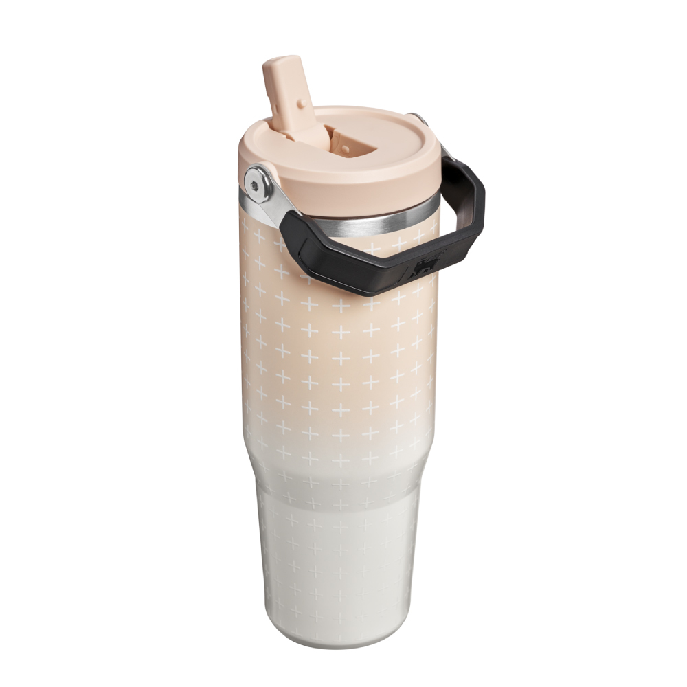 STANLEY 經典系列 IceFlow 手提吸管杯2.0 0.88L / 香檳粉++