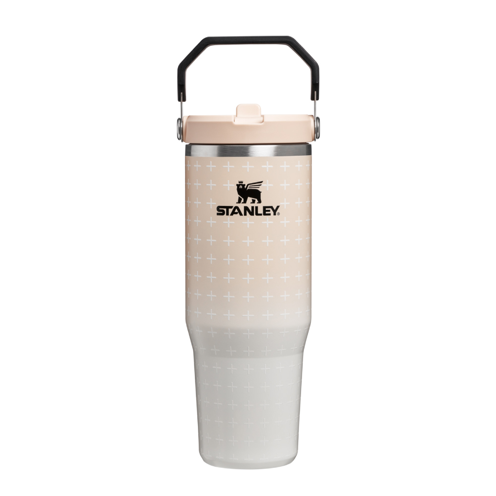 STANLEY 經典系列 IceFlow 手提吸管杯2.0 0.88L / 香檳粉++