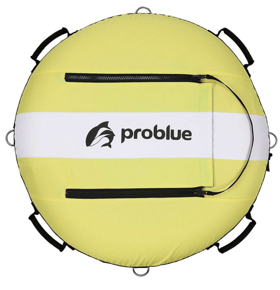 Problue-自由潛水浮標(紅.藍.白.黃)浮球 尼龍48/橡膠52