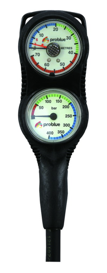 Problue-類比式兩用雙表雙錶 深度+殘壓  義大利製$7600-