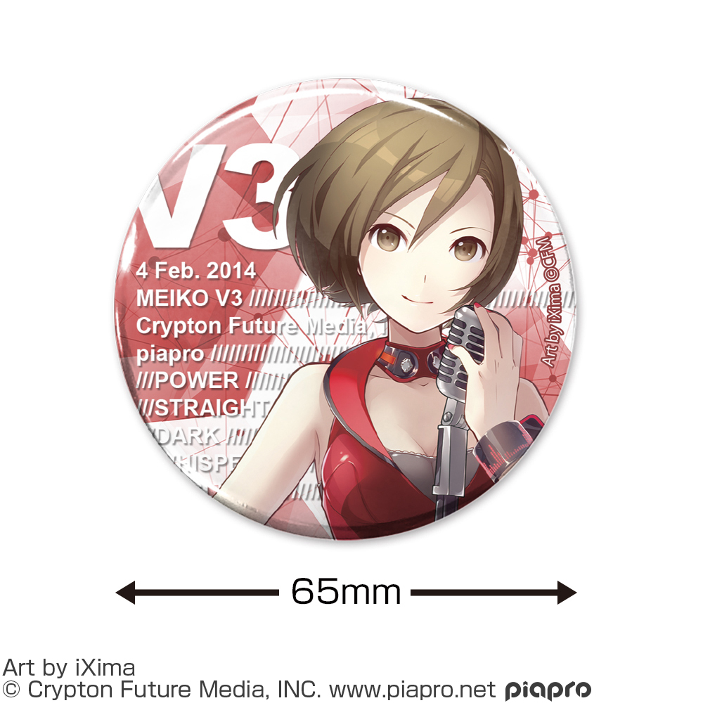 MEIKO V3 65mm缶ﾊﾞｯｼﾞ COSPA 091426