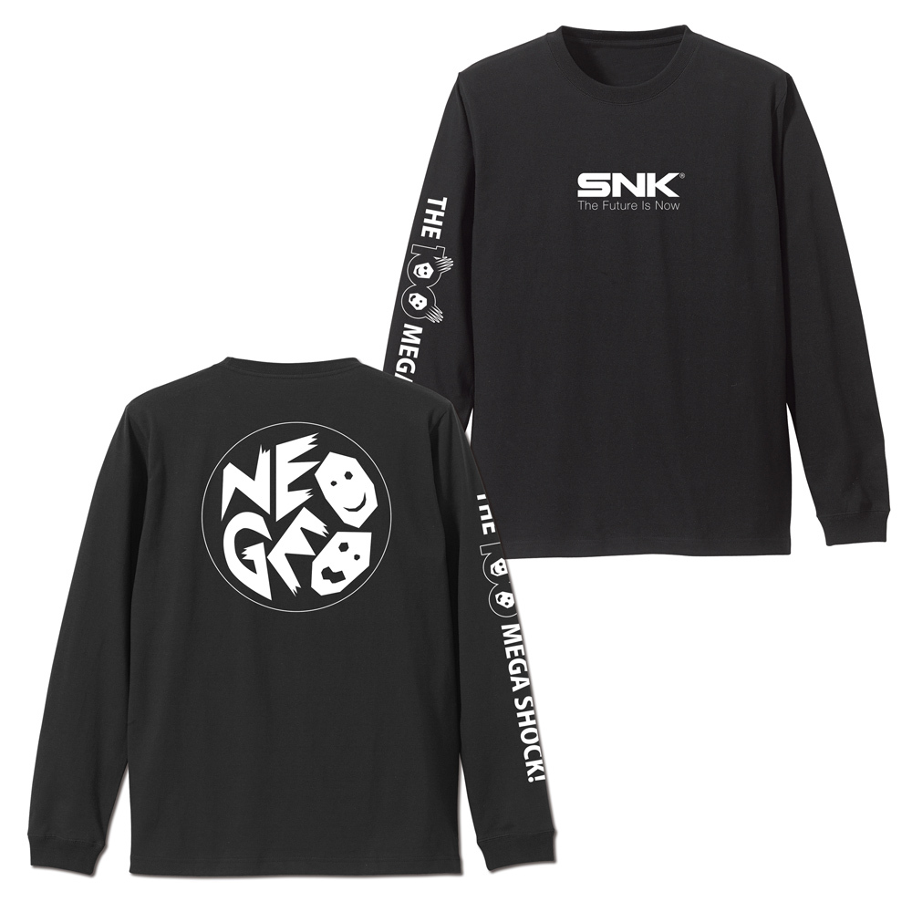 NEOGEO 袖ﾘﾌﾞﾛﾝｸﾞｽﾘｰﾌﾞTｼｬﾂ/BLACK COSPA 091426
