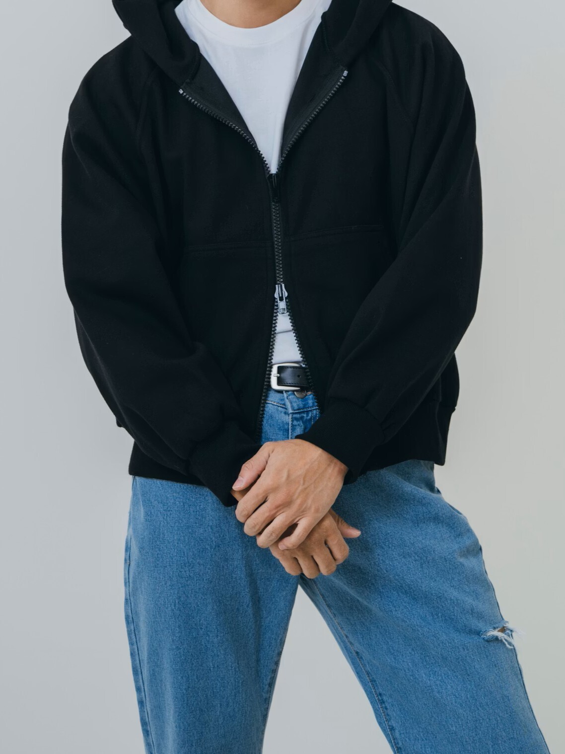 街頭極簡鋪棉連帽外套