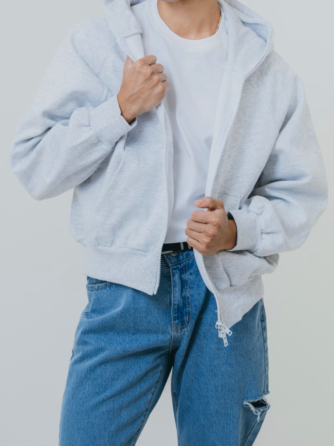 街頭極簡鋪棉連帽外套