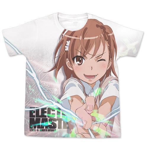 御坂美琴ﾌﾙｸﾞﾗﾌｨｯｸTｼｬﾂ/WHITE COSPA 091426