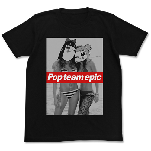 ﾎﾟﾌﾟ子&ﾋﾟﾋﾟ美 水着Ver. Tｼｬﾂ/WHITE COSPA 091426