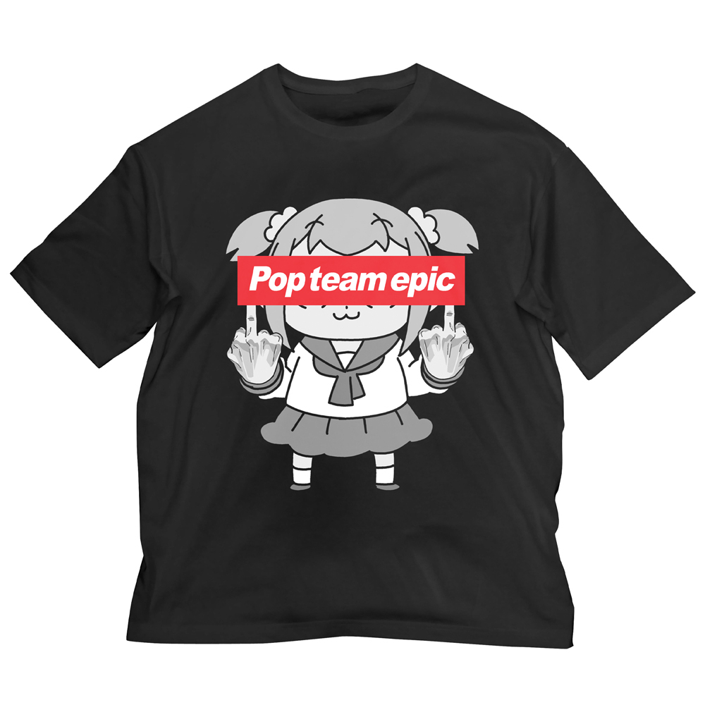 ﾎﾟﾌﾟﾃﾋﾟﾋﾟｯｸの行列ができる ﾋﾞｯｸﾞｼﾙｴｯﾄTｼｬﾂ/BLACK COSPA 091426