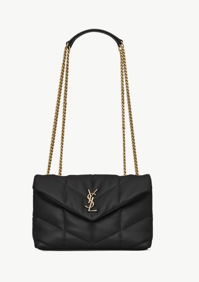 【7色入】Ysl Saint Laurent Toy Puffer Bag 金色 鏈條 羊皮 單肩袋