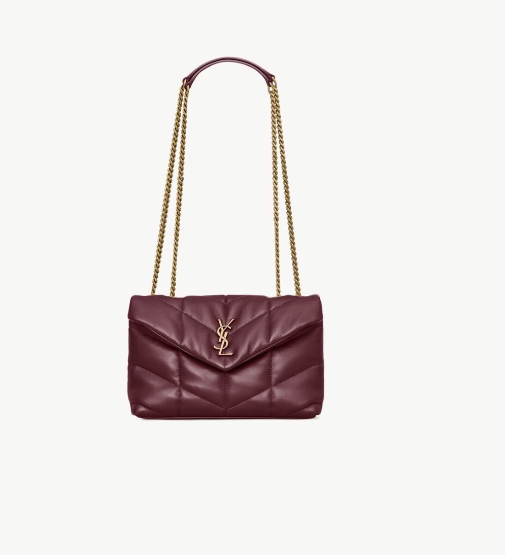 【7色入】Ysl Saint Laurent Toy Puffer Bag 金色 鏈條 羊皮 單肩袋